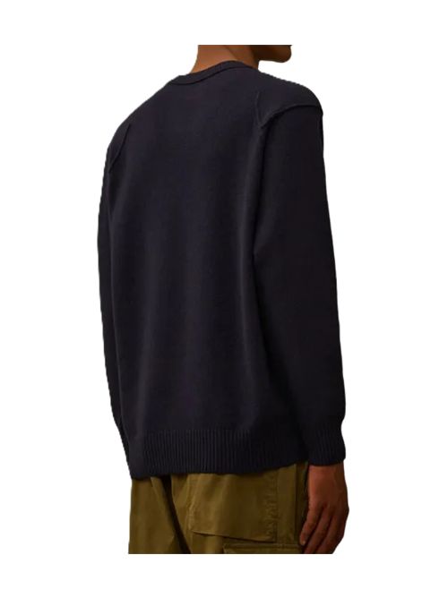 Maglia girocollo a costine C.P. COMPANY | RFCMKN707A-110149A888 TOTAL ECLIPSE